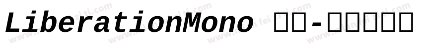 LiberationMono 常规字体转换